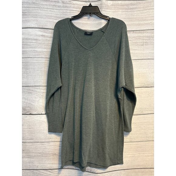 Vici Long Sleeve Olive Green Tunic Dress S - Picture 1 of 3